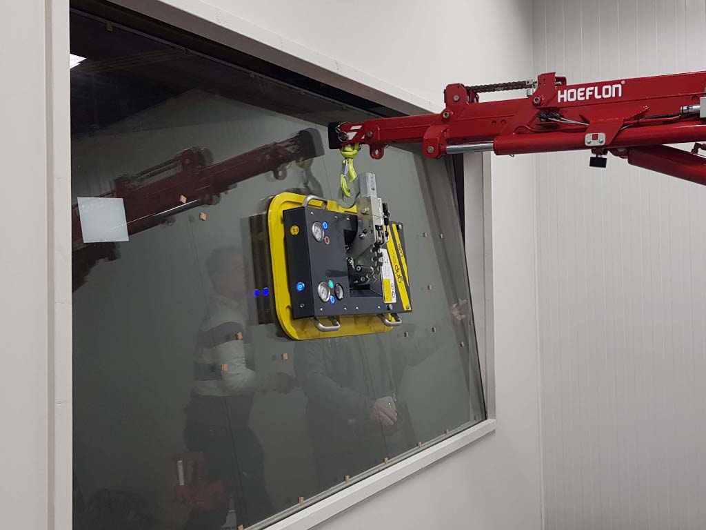 Grip Lifting toepassing binnen beglazing